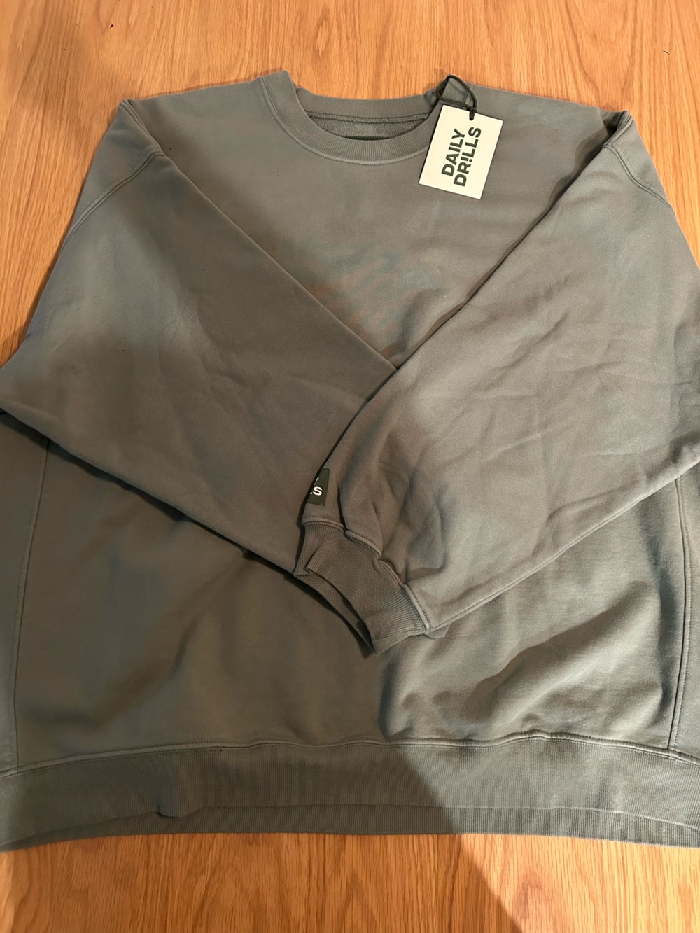 Daily Drills Oversized Crew Sweatshirt - DD Green Size M/L NWT